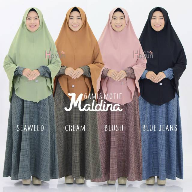 Gamis motif malinda, Gamis kotak, gamis busui, gamis cantik, gamis simpel