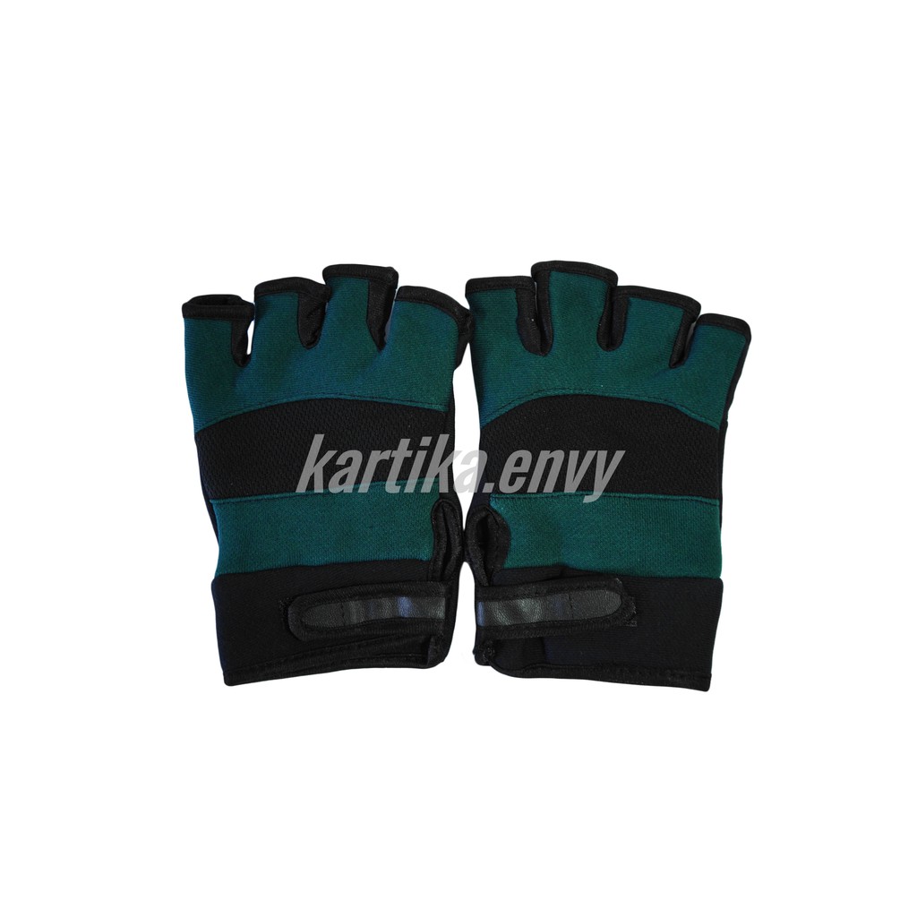 Sarung Tangan Sepeda Motor Glove Half Finger Dual Color