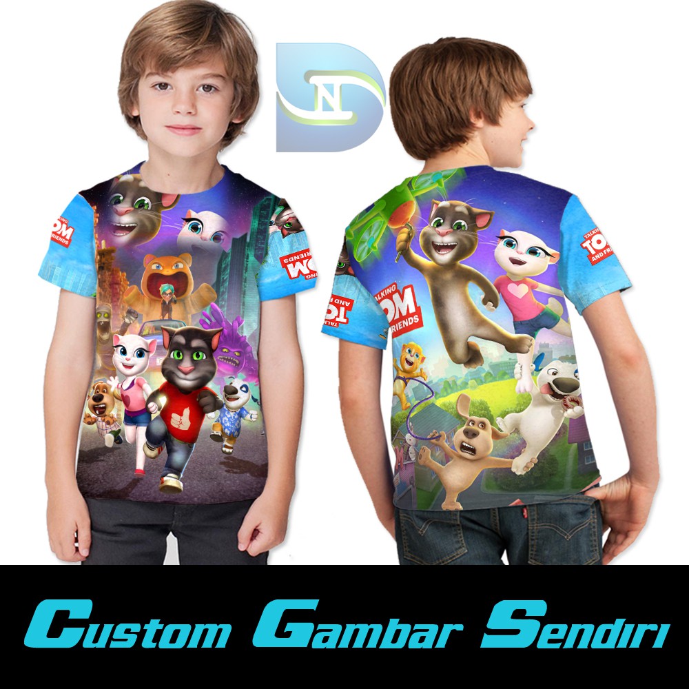 Kaos Anak Custom Talking Tom Gokil