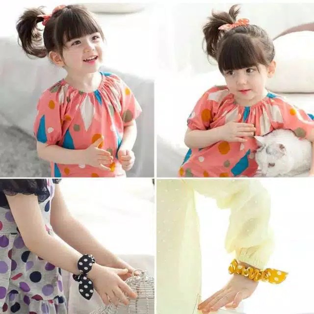 GOS - G314 - Kuncir Rambut Chibi | ikat rambut cibi | ikat rambut kain | ikat rambut pita