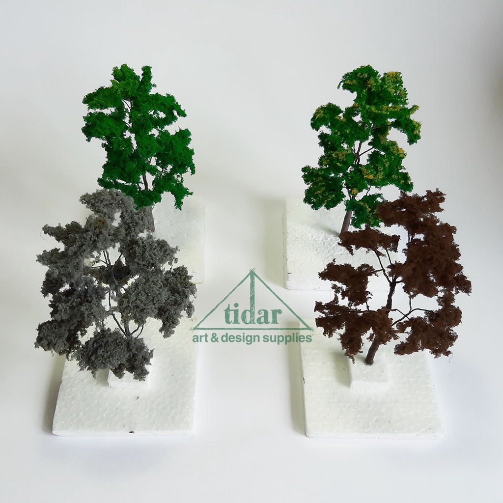 

[MR] MH - Miniatur Maket Pohon Cabang / Rindang / Beringin Tinggi 15 CM