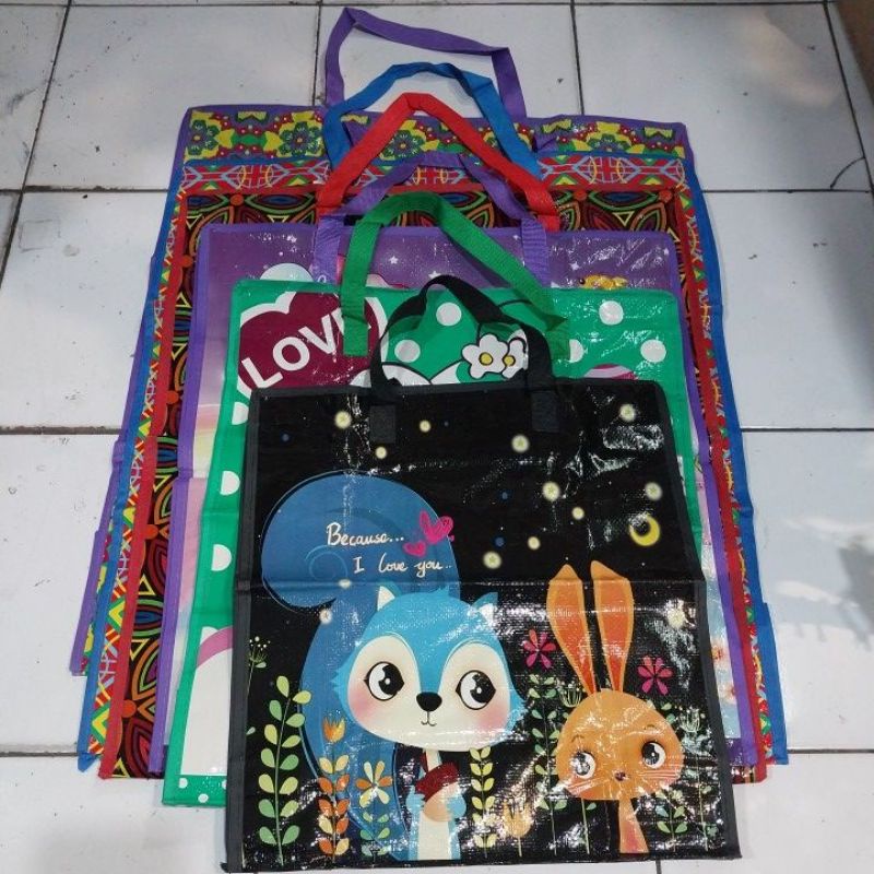 TAS LAUNDRY / TAS KARUNG LOUNDRY / TAS PAKAIAN / TAS BELANJA KECIL SEDANG JUMBO