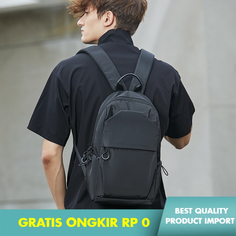 Tas Ransel National Fashion Mini Pria Ringan Kasual Impor