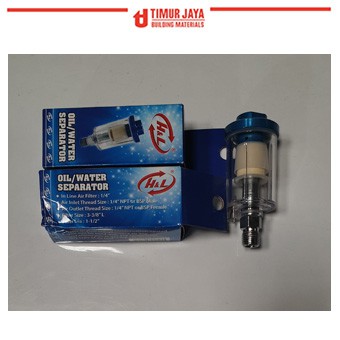 HNL mini 1/4 Water Oil Filter Separator Air Udara Kompresor bwh tekiro Filter Saringan Udara Spray Gun Air Water Oil Separator