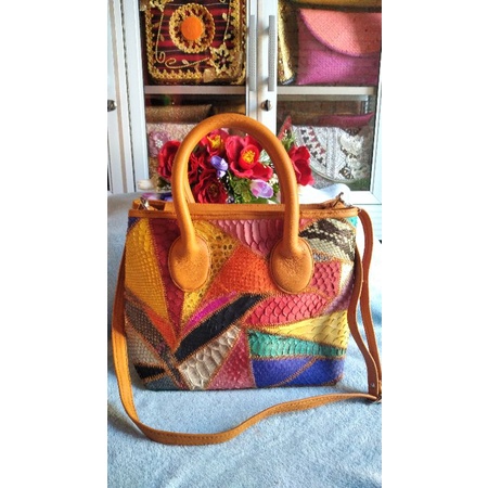 tas phyton/ tas pesta/ Tas WB Asli Kulit ULar