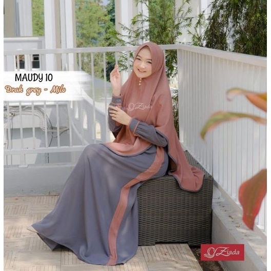 MAUDY DRESS By @ziada.syari DRESS JUMBO BUSUI GAMIS SYAR'I DEWASA PAKAIAN WANITA MUSLIM MODERN