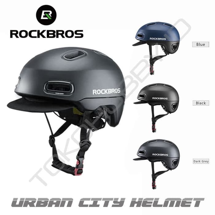 Helm Sepeda Lipat Rockbros mirip bern gub Seli Dahon Fnhon Brompton - Hitam