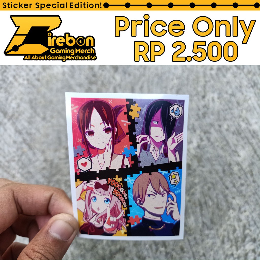 

Sticker Stiker Kaguya Sama Wa Kokurasetai