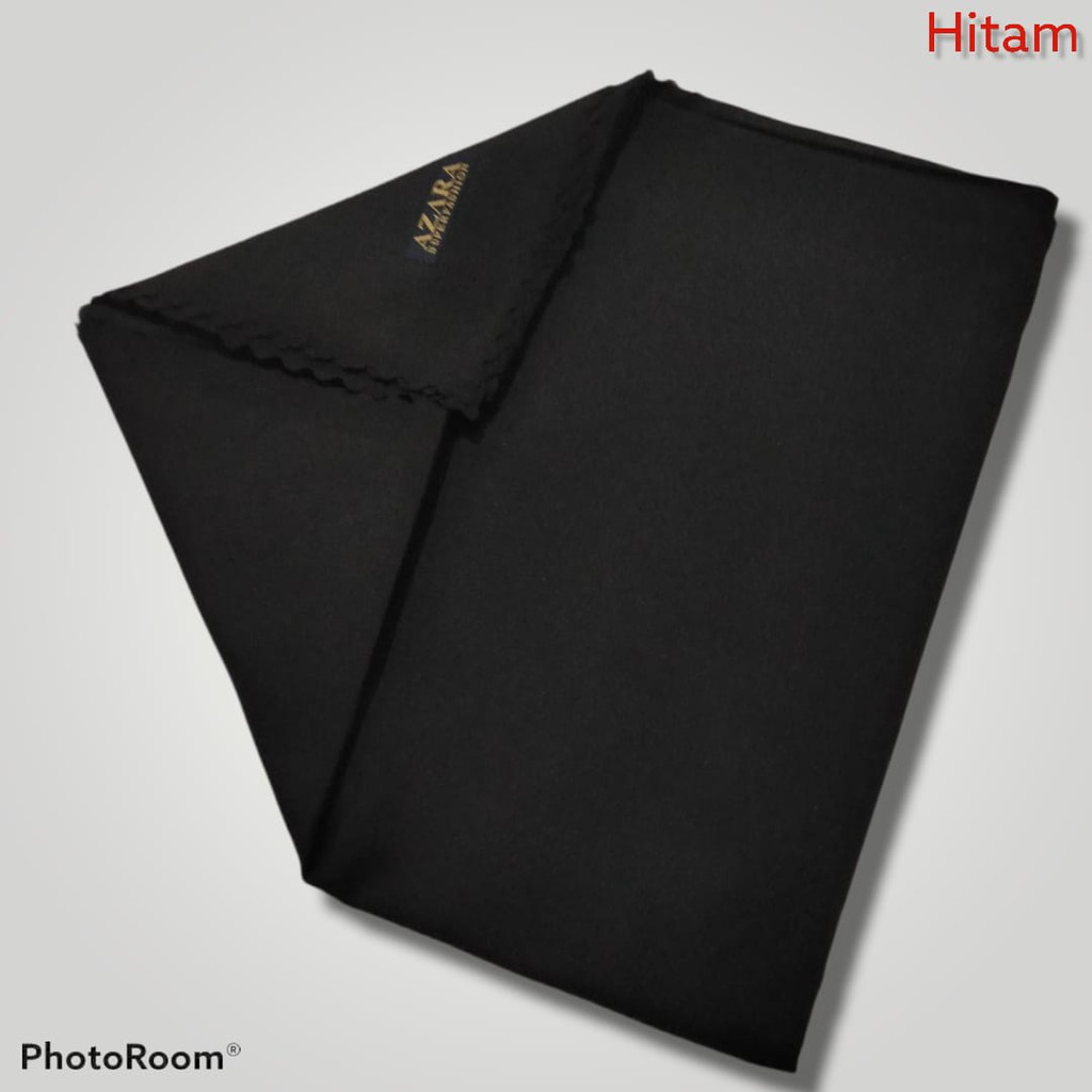 PROMO!!! Hijab Segi Empat Voal Oscara Lasercut/Krudung Voal Azara Termurah-Hitam