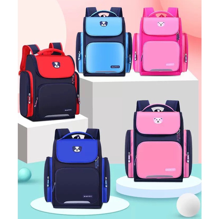 YX20201-16&quot; Ransel Tas Anak Sekolah SD Laki laki Perempuan Panda Bear Backpack Impor Unisex Kelas 3-6 SD