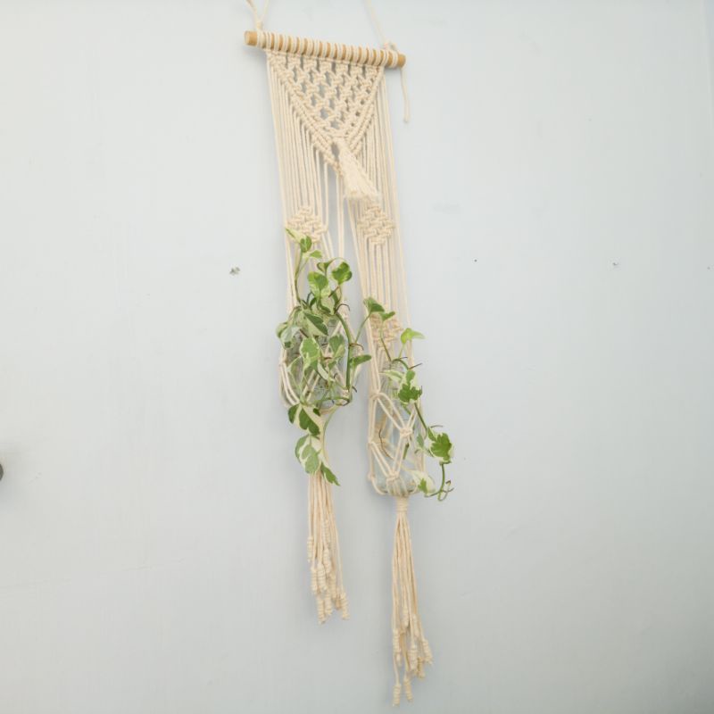 Hiasan Dinding Macrame Cocok Untuk Hiasan Tanaman / gantungan pot / gantungan / bunga