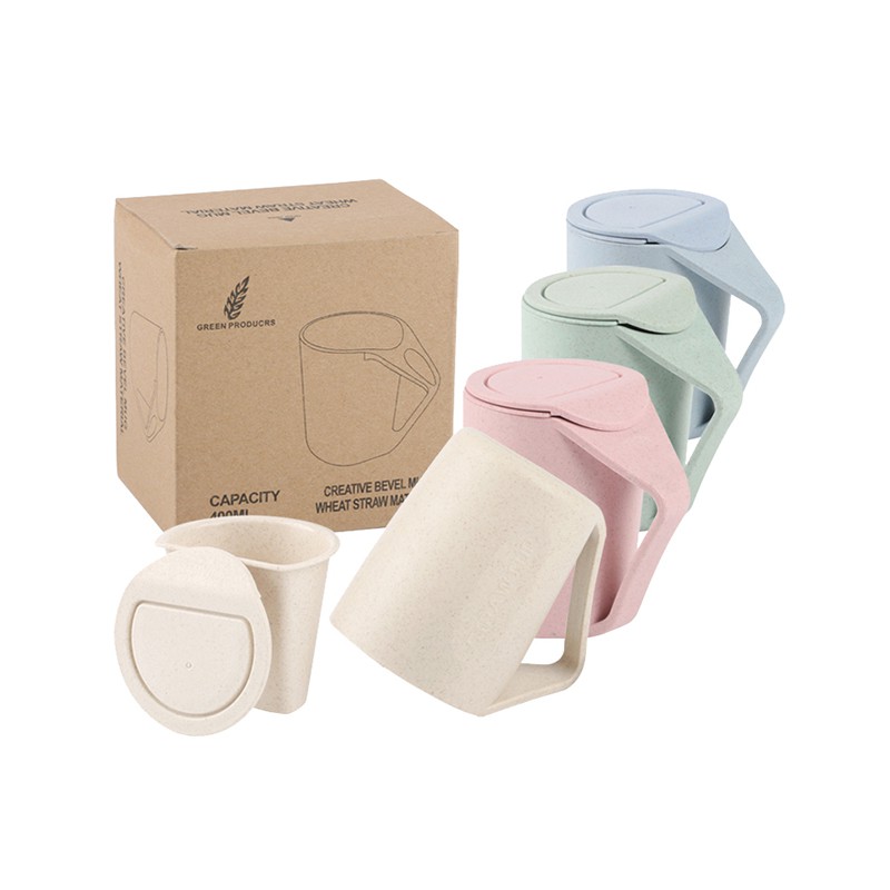 

ecentio gelas jerami gandum Mug kamar mandi/cangkir