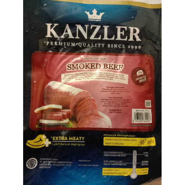 

KANZLER SMOKED BEEF 250 GR / DAGING SAPI ASAP