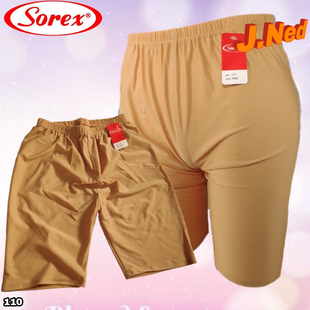 J110 - CELANA PENDEK STRIT, CELANA SENAM WANITA SOREX SIZE M/L DAN XL/XXL HARGA PER 1PCS