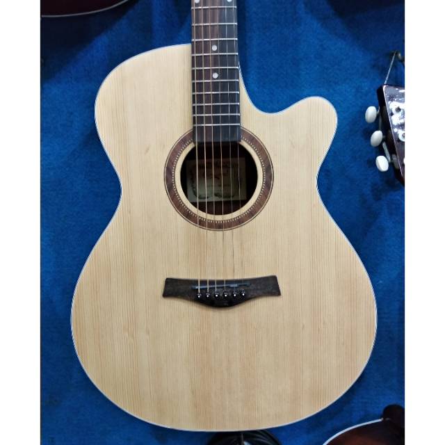 Gitar Akustik Elektrik Ori Camwood Natural Tipe IWC 235 NA EQ TUNER Cowboy Murah Jakarta