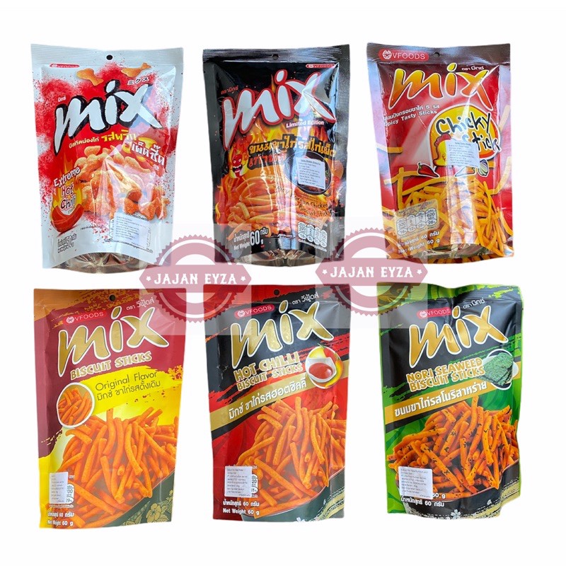 VFOODS MIX BISCUIT STICK / VFOOD SNACK IMPORT THAILAND / VFOODS THAILAND JAJAN IMPORT