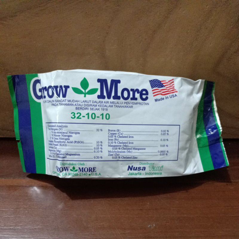 Growmore 32-10-10 - Growmore Daun - Pupuk Daun 100gr