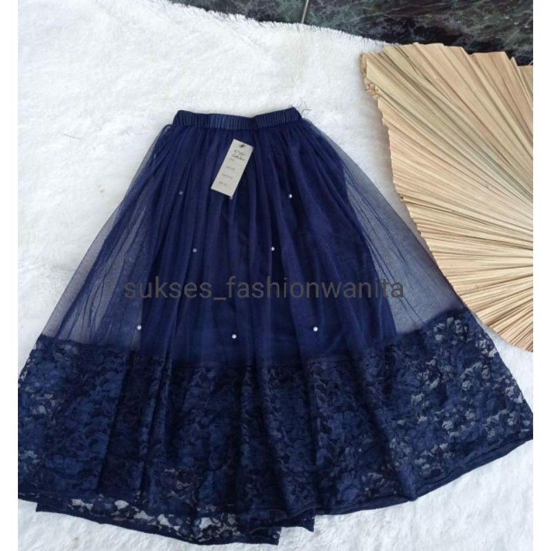 ROK TUTU MUTIARA RENDA BAWAH / ROK TUTU RENDA