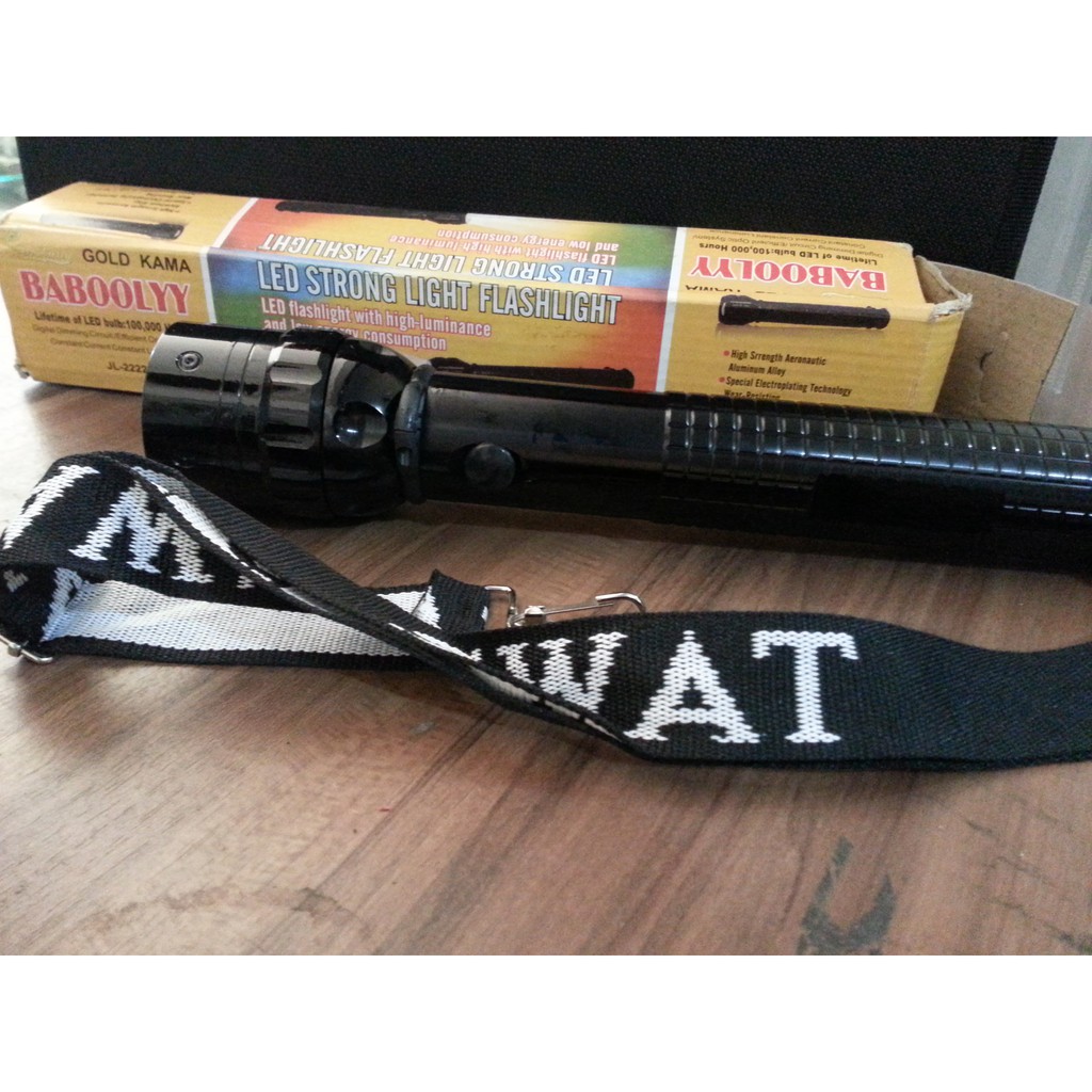 Senter Batu Tiga Putar Baboolyy High Quality Led Strong Light