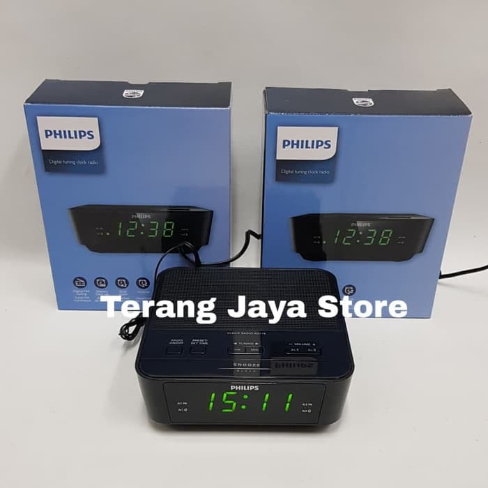 Jual Digital Clock Radio Philips AJ3116/12 Radio Jam Digital Philips