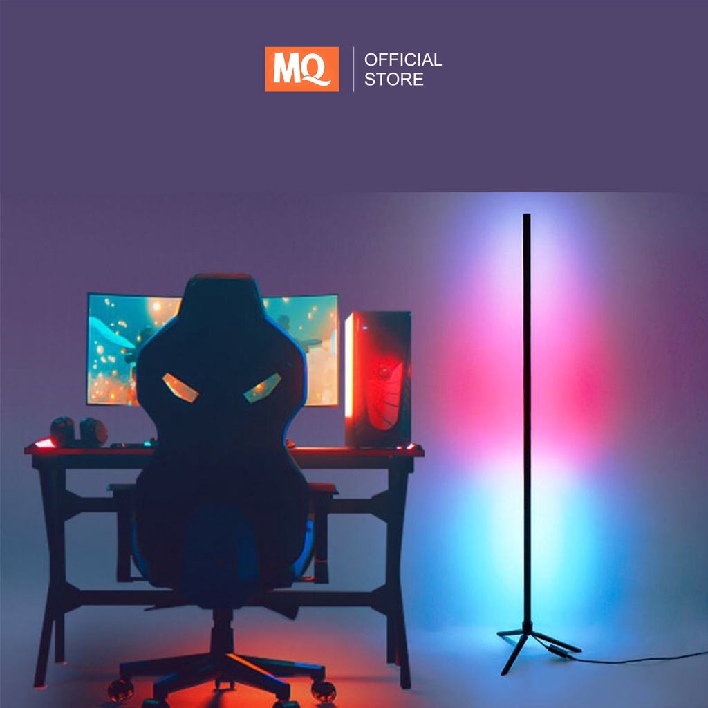 MQ Lampu RGB Stand Sudut Lantai Minimalis / Standing Side Floor Lamp / Lampu Dekorasi standing rgb