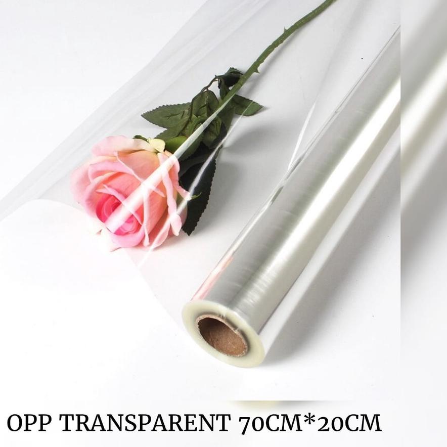 

Promo - FLOWER WRAPPING PAPER TRANSPARENT / KERTAS BUKET BUNGA TRANSPARAN HAND BOUQUET / OPP TRANSPARENT 70CMX20M