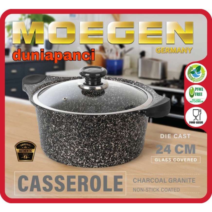 Casserole Moegen Germany With Marble Coating 28/24cm -  Panci Marble Moegen 28/24cm