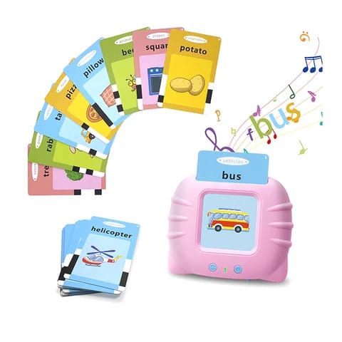 Mainan Edukasi Flash Card Reader Alat Bantu Mengenal Kosa kata Bahasa Inggris / Card English Early Education Device