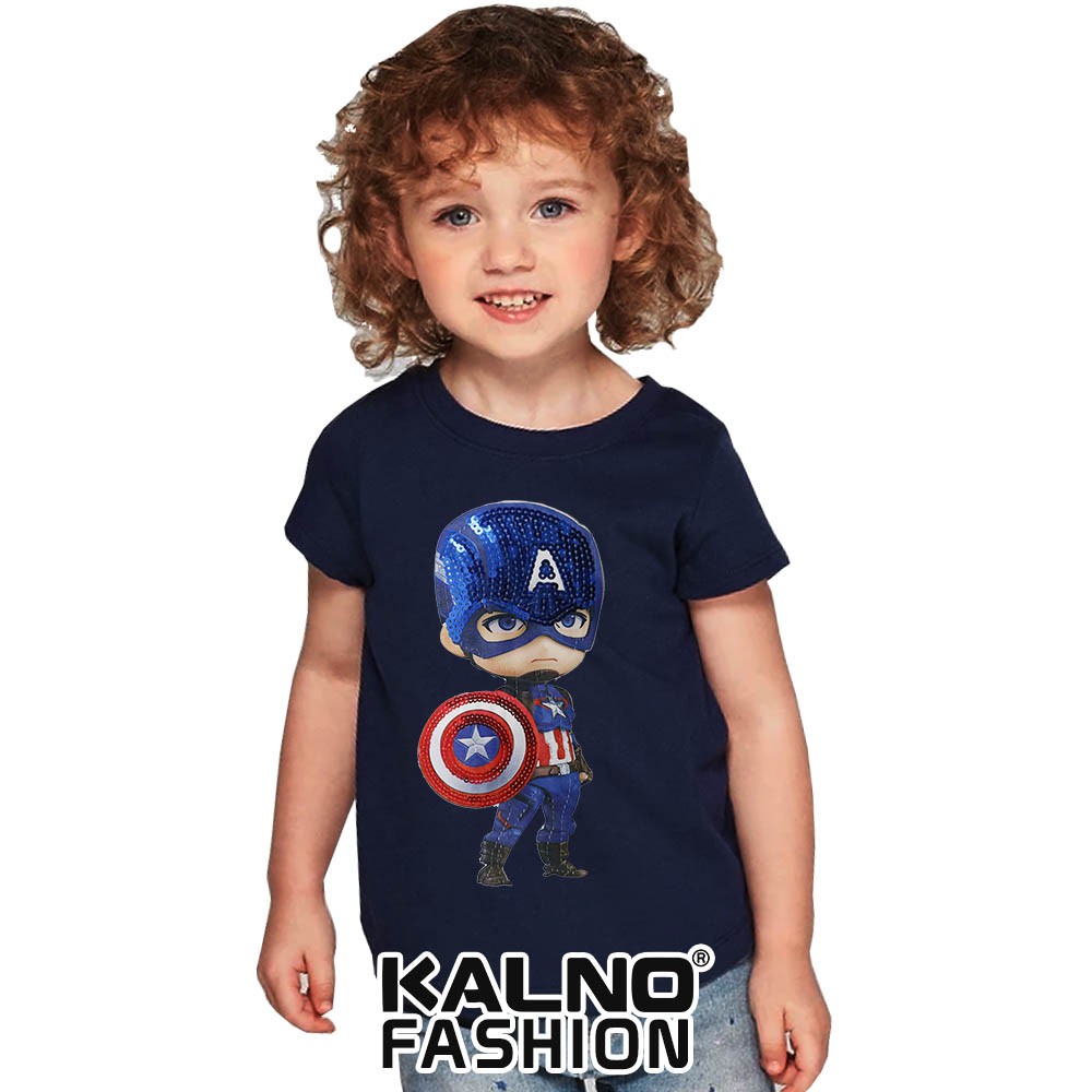 kaos baju anak CAPTEN random umur 1 - 7 tahun, baju anak super hero, baju anak karakter