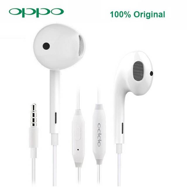 Earphone Handsfree Headset OPPO A9 / A5 2020 R15 Original 100% Ori