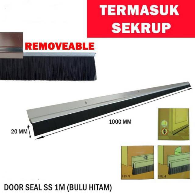 DOOR SEAL PINTU BAHAN ALMUNIUM BULU