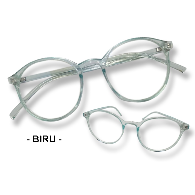 BARU&amp;COD Kacamata Anti Radiasi Blueray Wanita Korea Bergaya Bingkai Transparan Frame Kacamata Komputer Original Kaca mata Anti Radiasi Komputer Hp Lensa Blue Light Blocking