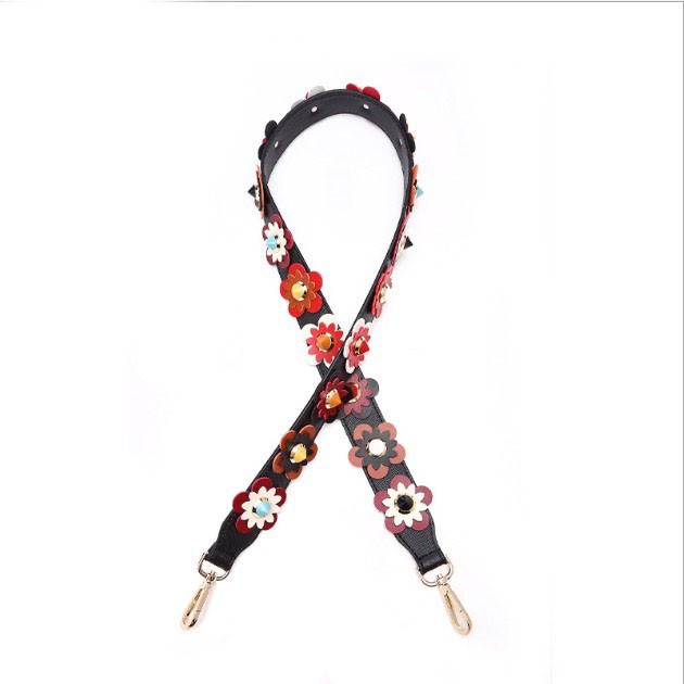 Clearence Sale! Flower Strap You Inspired/ Bagstrap/ Tali Tas Bunga Panjang 105 cm PU Import Kulit Sintetis PU Leather