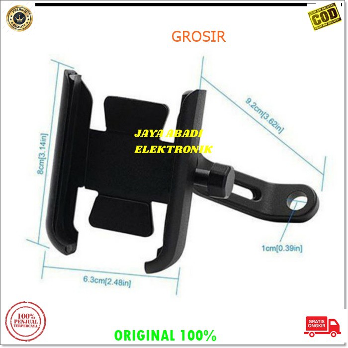 J306 HOLDER HP ALMUNIUM SEPEDA MOTOR SPION GPS PEGANGAN GANTUNGAN PENGAMAN BREKET BRACKET UNIVERSAL BAHAN ALMUNIUM  BISA SEPEDA BISA MOTOR  COCOK BUAT OJOL MAUPUN PRIBADI  BISA DIGUNAKAN MAX 7 INCI MENJADIKAN PERJALANN ANDA LEBIH PRAKTIS DAN SIMPLE