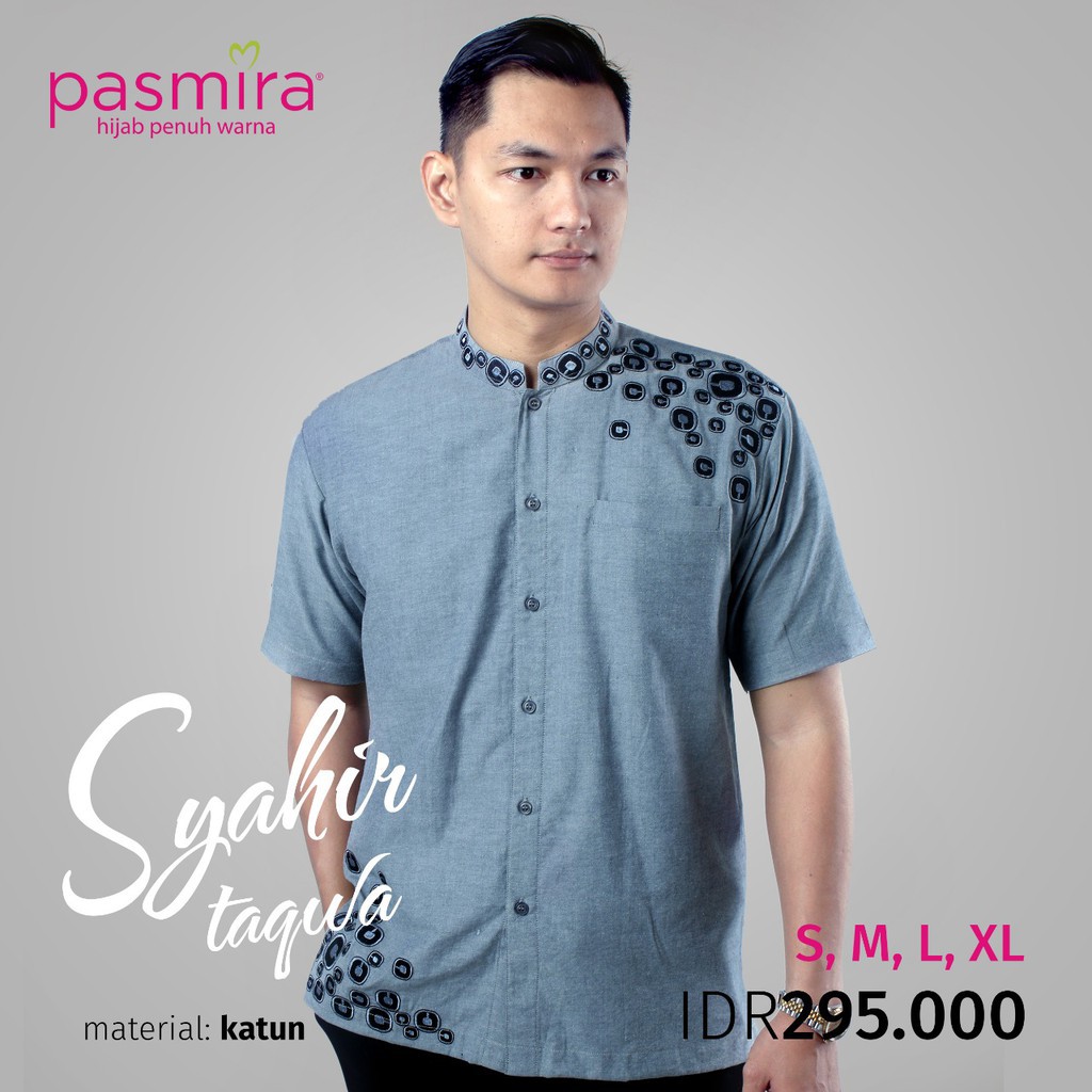 BAJU KEMEJA KOKO DEWASA, PAKAIAN MUSLIM PRIA LEBARAN TERBARU 2021 - PASMIRA SYAHIR
