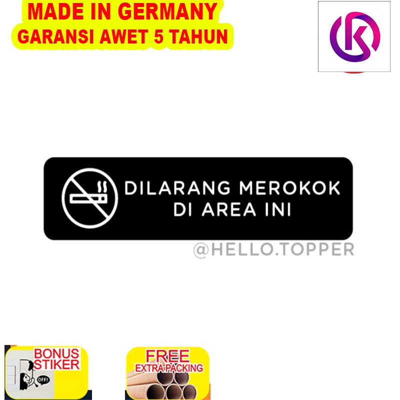 

Grosir Sign Akrilik Dilarang merokok di area ini / Sign Board Akrilik Printed