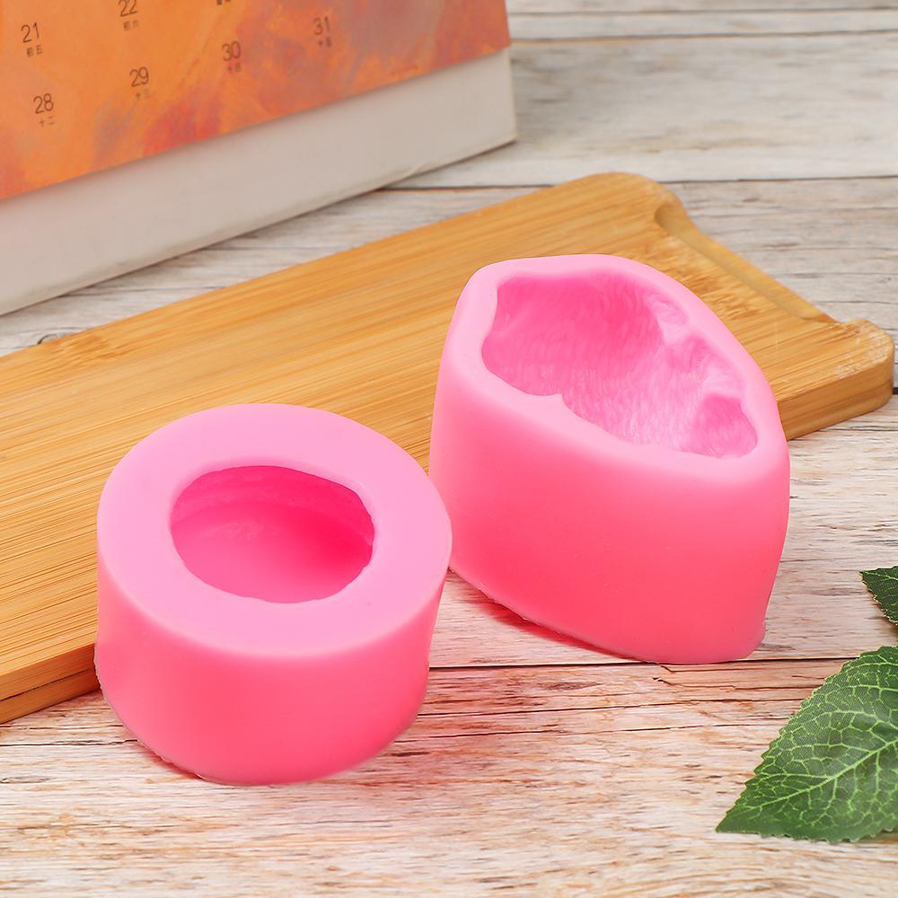 R-flower 3D Silicone Candle Mold Pesta Pernikahan Epoxy Resin Rajut Wool Silinder Clay Tools Cetakan Sabun Bola Es Krim