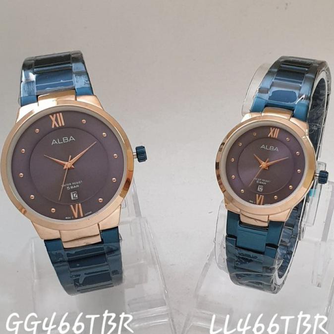 Jam Tangan Pria Wanita Couple Aiba Tanggal Aktif Mikayla.Outlet