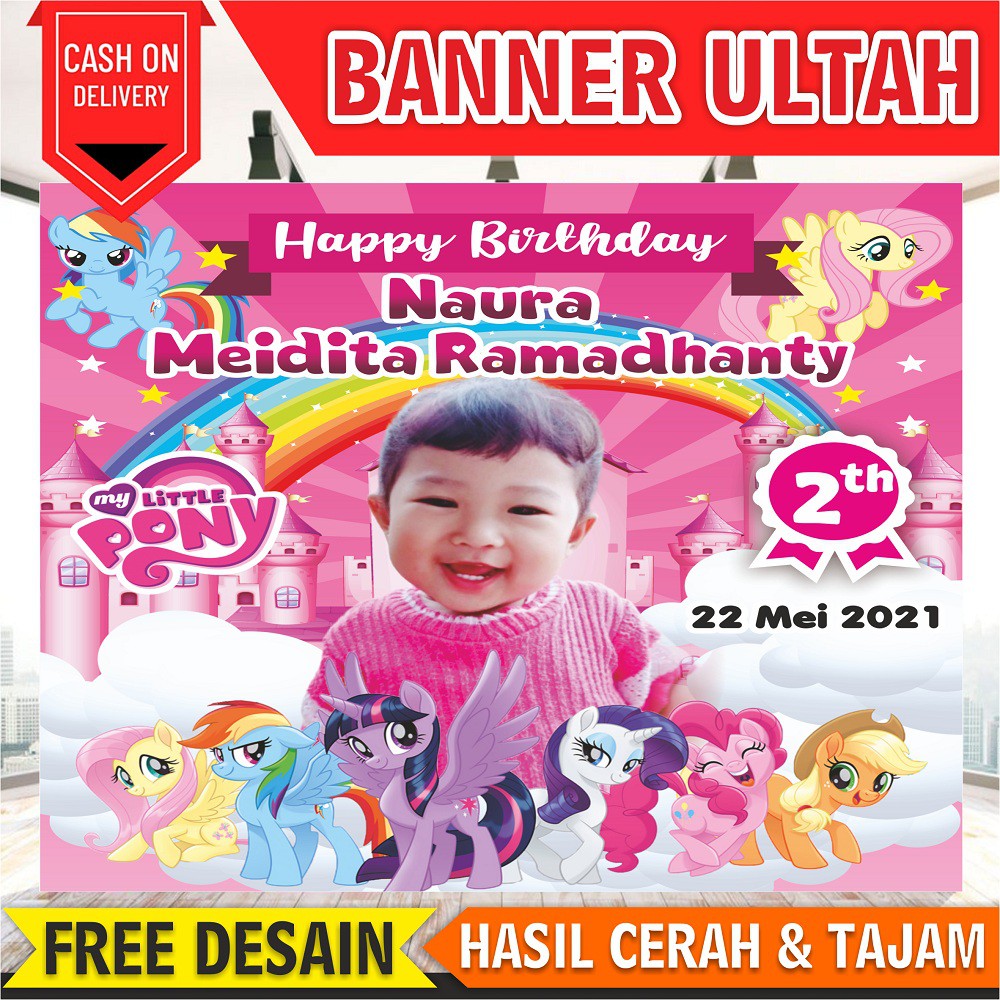 Banner ulang tahun / BACKDROP ULANG TAHUN ANAK / SPANDUK ULANG TAHUN ANAK