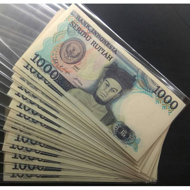 UANG KUNO 1000 SISINGAMANGARAJA TAHUN 1987