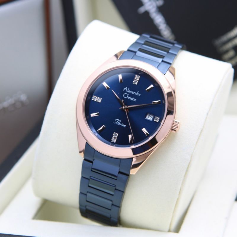 JAM TANGAN WANITA ALEXANDRE CHRISTIE ORIGINAL AC.2948LD GARANSI RESMI