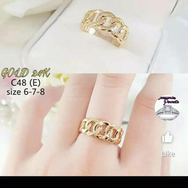 Kenten Acc - cincin dubai xuping cantik bolong2 gold