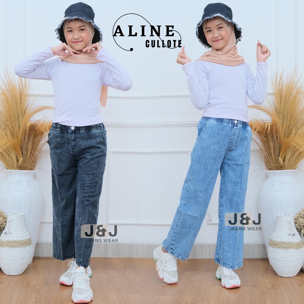 Celana Kulot Jeans Anak Perempuan 10 Tahun