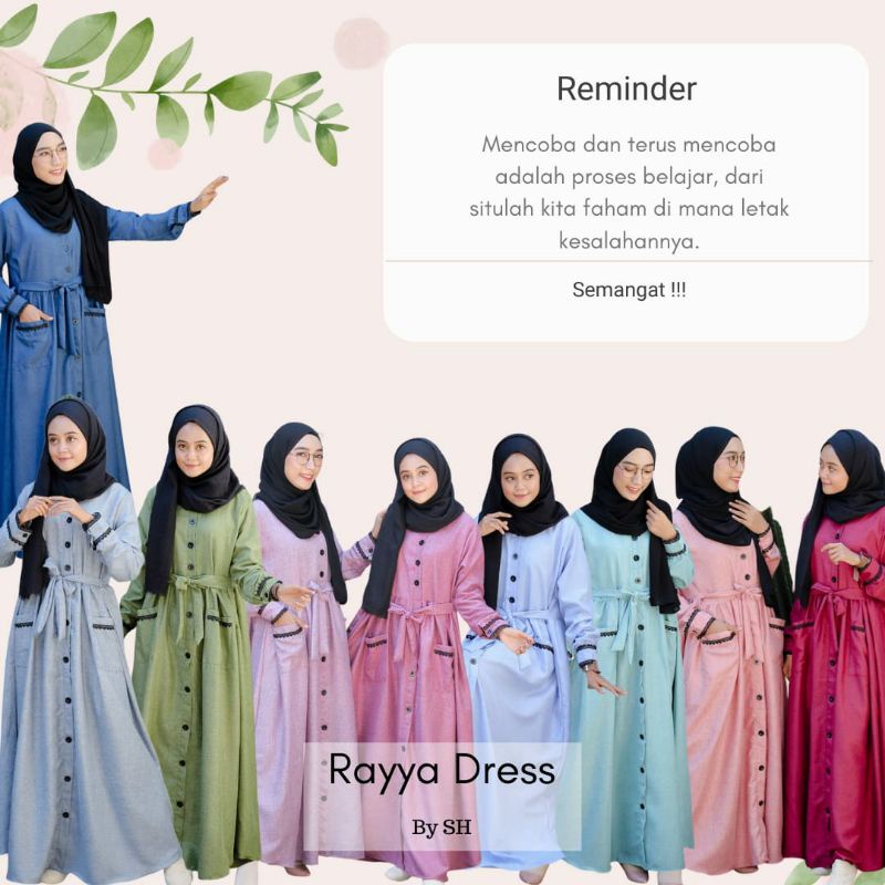 Rayya Dress katun madina ori by sada hijab