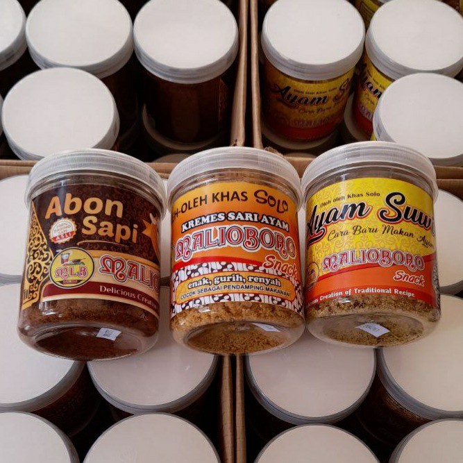 

Snack Paket Lauk Kering Siap Saji Khas Solo Kremes, Abon, Suwir Gurih