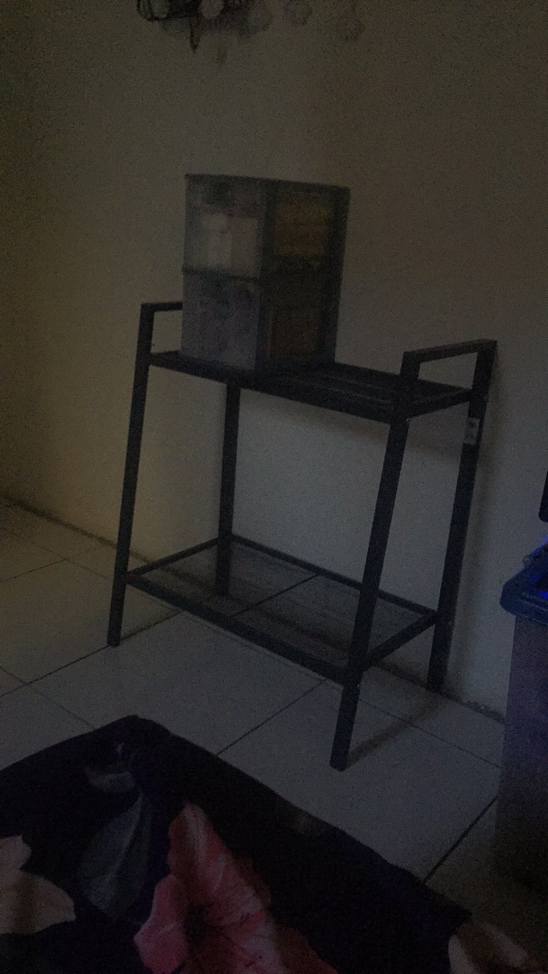 1.lerb Rak Besi Keren 60x35x70,rak Besi Serbaguna,rak Buku Abu-abu Tua Hitam.