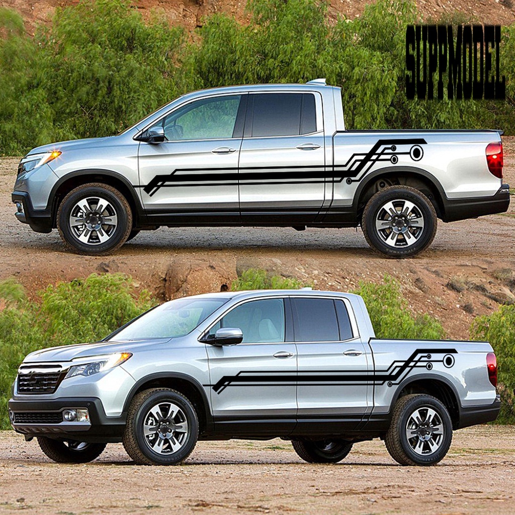 2pcs Stiker Mobil Motif Tulisan Noshrinking Untuk SUV