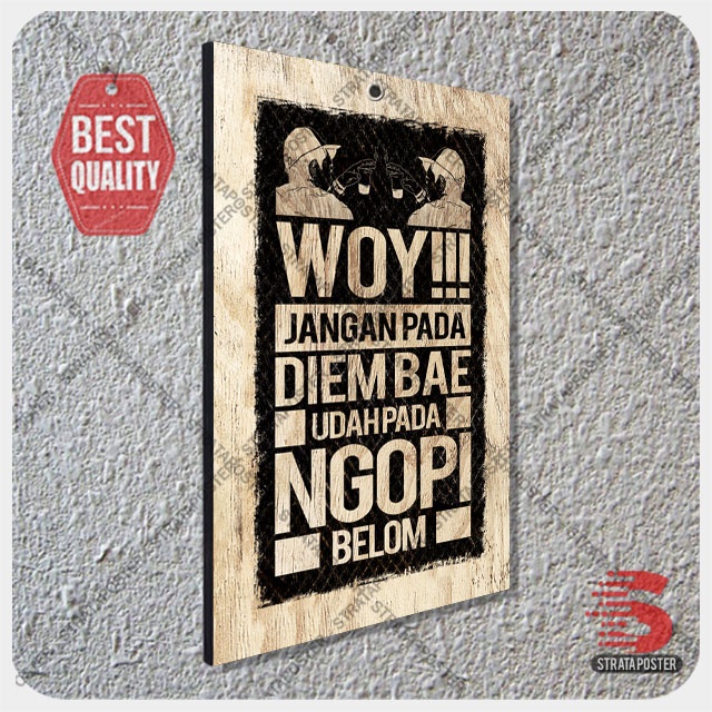 Hiasan dinding Poster motivasi Dekorasi cafe Wall decor 2030133STA