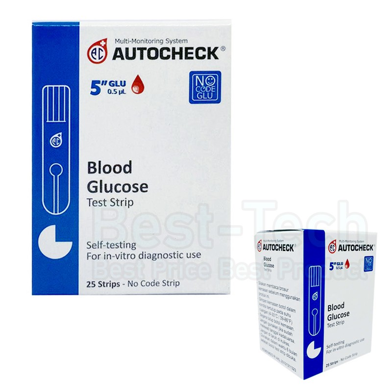 Strip Gula Darah Autocheck Test Strip Blood Glucose