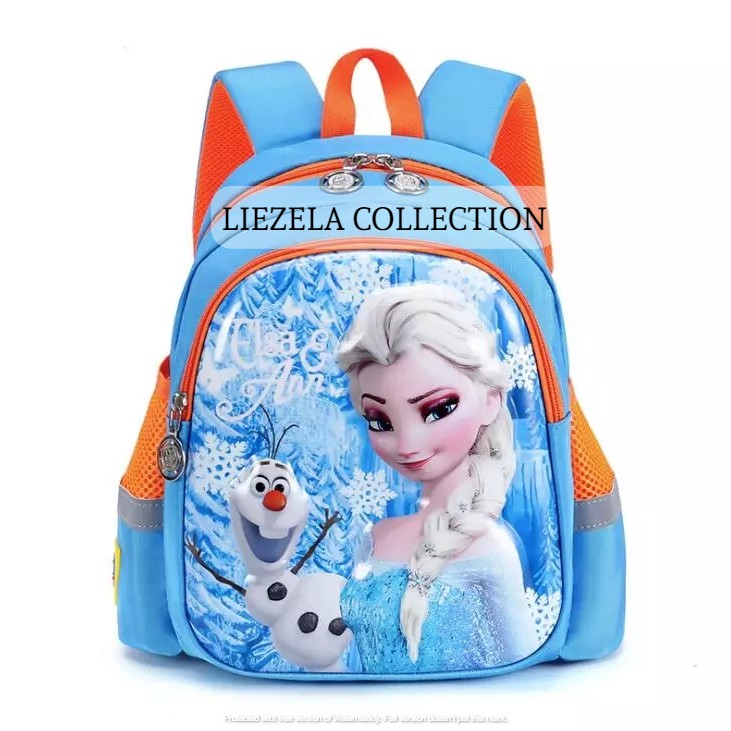 Tas Anak Perempuan Karakter FROZEN DISNEY 2NEW 2in1 Tas Anak Perempuan Sekolah SD TK PAUD Kekinian K